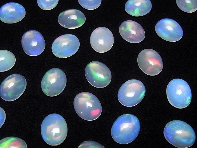 [Video]High Quality Ethiopia Water Opal AAA- Oval Cabochon 11x9mm 1pc