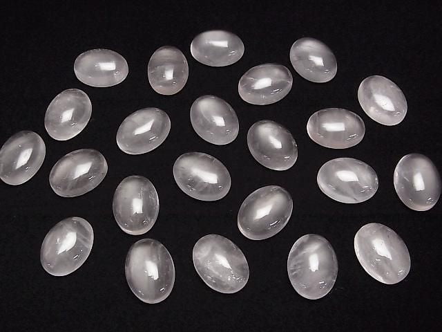 [Video] Star Rose Quartz AA++ Oval Cabochon 20x15mm 2pcs