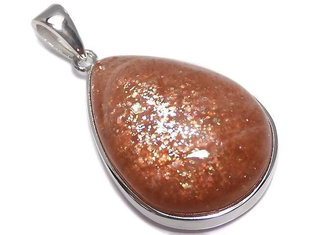 [Video][One of a kind] Sunstone AAA Pendant Silver925 NO.32