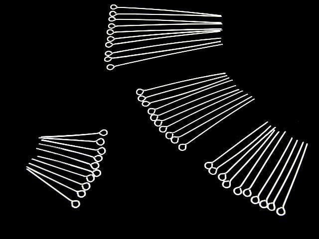 Silver925  Eye Pin [0.5x20][0.5x25][0.5x30][0.5x40] No coating  10pcs