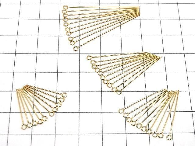 Silver925  Eye Pin [0.5x20][0.5x25][0.5x30][0.5x40] 18KGP 10pcs