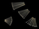 Silver925  Eye Pin [0.5x20][0.5x25][0.5x30][0.5x40] 18KGP 10pcs