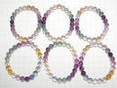 [Video] Multicolor Fluorite AAA Round 8mm Color Gradation Bracelet