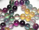 [Video] Multicolor Fluorite AAA Round 14mm Color Gradation Bracelet