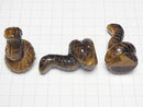 [Video] Yellow Tiger's Eye Snake Motif 49x28mm [Undrilled] 1pc