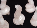 [Video] Rose Quartz Snake Motif 49x28mm [Undrilled] 1pc