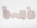 [Video] Rose Quartz Snake Motif 49x28mm [Undrilled] 1pc