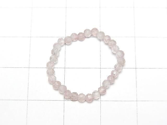 [Video]High Quality! Pink Epidote Faceted Round 2mm 3pcs (Ring)