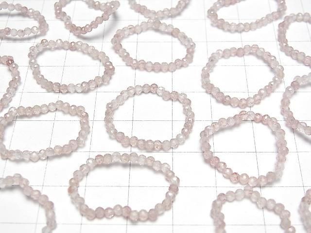 [Video]High Quality! Pink Epidote Faceted Round 2mm 3pcs (Ring)