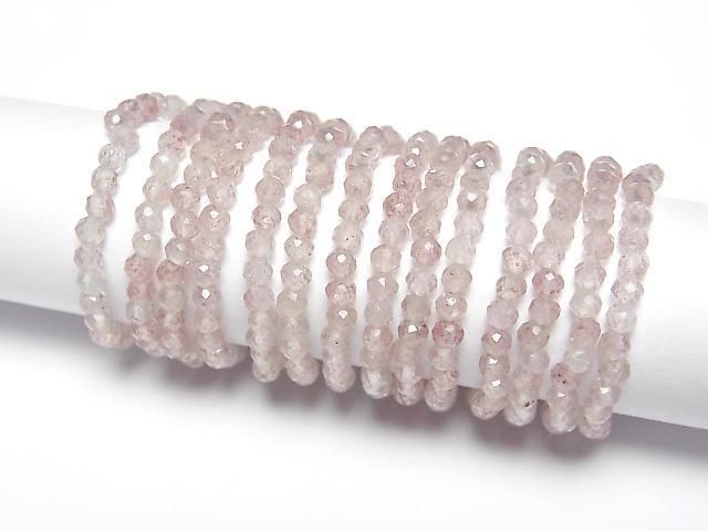 [Video]High Quality! Pink Epidote Faceted Round 2mm 3pcs (Ring)