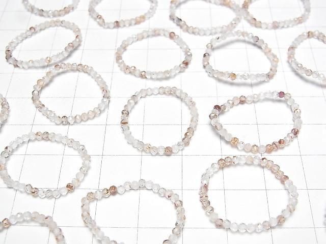 [Video]High Quality! Brown Rutilated Quartz Faceted Round 2mm 3pcs (Ring)