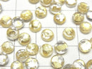 [Video] Doublet Crystal AAA Round Rose Cut 6x6mm Gold 5pcs