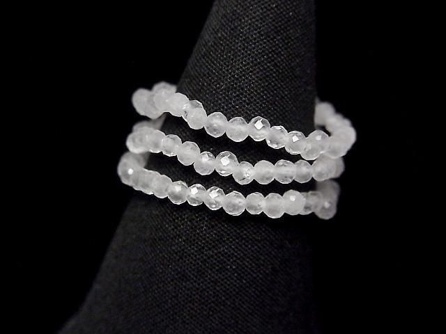 [Video]High Quality! Crystal Faceted Round 2mm 3pcs (Ring)