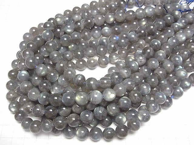 [Video]Labradorite AAA- Round 10mm half or 1strand beads (aprx.15inch/37cm)