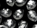 [Video] Doublet Crystal AAA Pear Shape Rose Cut 18x13mm Silver 2pcs