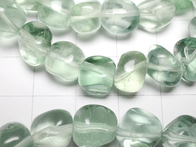 [Video] Green Fluorite AAA- Nugget Bracelet