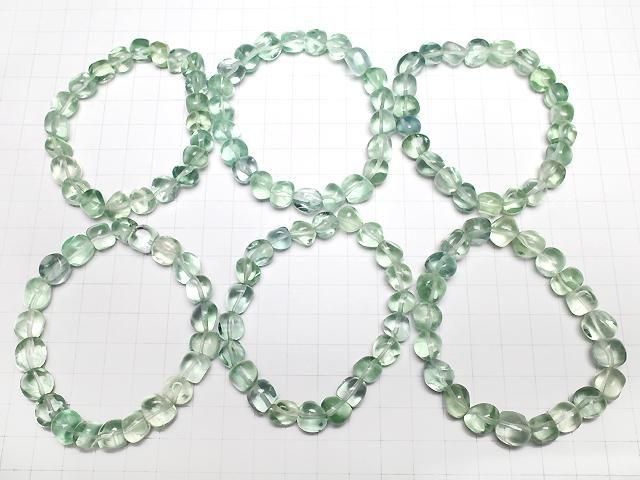 [Video] Green Fluorite AAA- Nugget Bracelet