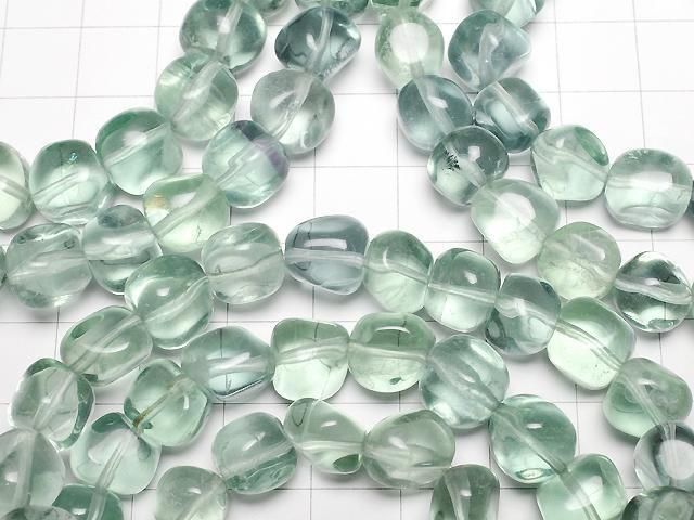 [Video] Blue Green Fluorite AAA- Nugget Bracelet