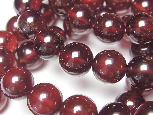 [Video] High Quality Hessonite Garnet AAA- Round 12mm Bracelet