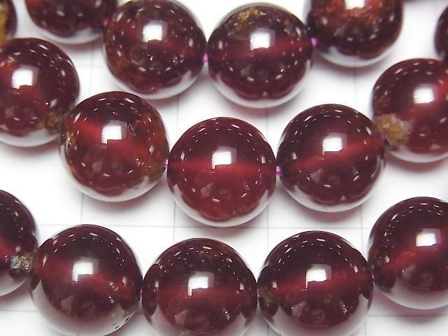 [Video] High Quality Hessonite Garnet AAA- Round 12mm Bracelet