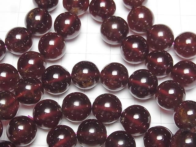 [Video]High Quality Hessonite Garnet AAA- Round 12mm Bracelet