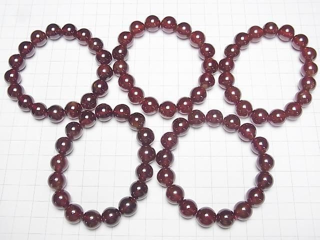 [Video] High Quality Hessonite Garnet AAA- Round 12mm Bracelet