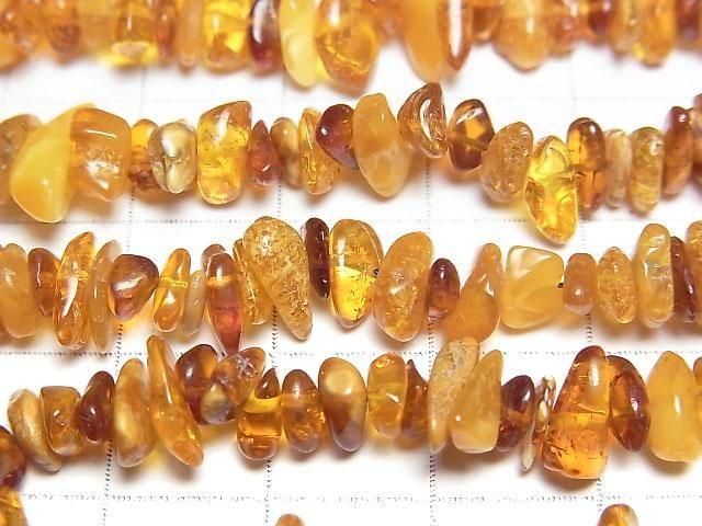 [Video] Baltic Amber Chips (Small Nugget) Multi-color Necklace