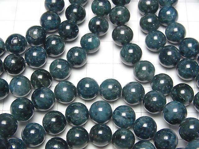 [Video] Teal Blue Apatite AA+ Round 8mm Bracelet