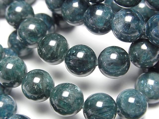 [Video] Teal Blue Apatite AA+ Round 10mm Bracelet