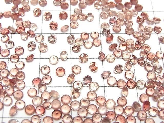 [Video]High Quality Oregon Sunstone AAA Loose stone Round Faceted 3x3mm 5pcs