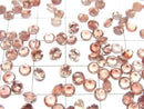 [Video]High Quality Oregon Sunstone AAA Loose stone Round Faceted 4x4mm 3pcs