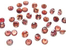 [Video]High Quality Oregon Sunstone AAA Loose stone Round Faceted 4x4mm 3pcs
