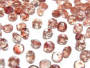 [Video]High Quality Oregon Sunstone AAA Loose stone Round Faceted 5x5mm 2pcs
