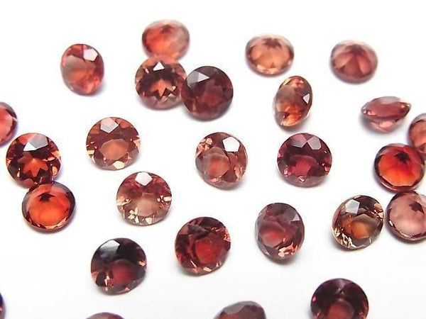 [Video]High Quality Oregon Sunstone AAA Loose stone Round Faceted 5x5mm 1pc