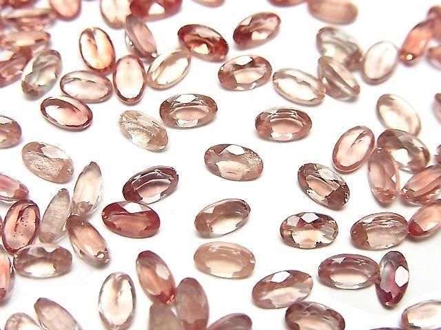 [Video]High Quality Oregon Sunstone AAA Loose stone Oval Faceted 5x3mm 3pcs