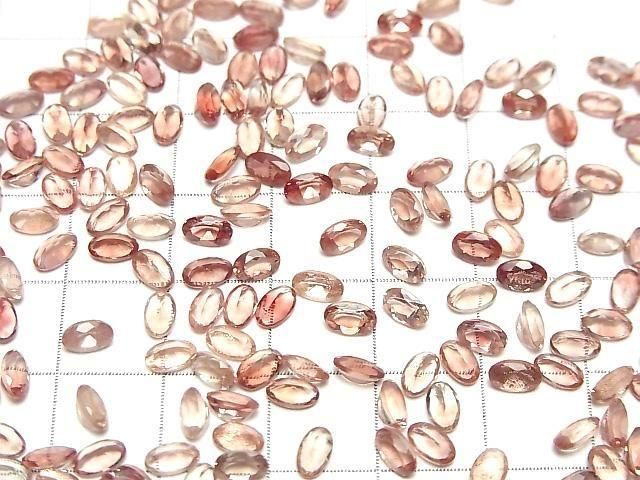 [Video]High Quality Oregon Sunstone AAA Loose stone Oval Faceted 5x3mm 3pcs