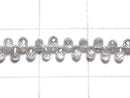 [Video][One of a kind] Diamond Drop Faceted Briolette 1strand (Approx 26.5cm)