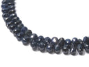 [Video][One of a kind] Blue Diamond Drop Faceted Briolette 1strand beads (aprx.11inch/27cm)