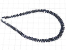 [Video][One of a kind] Blue Diamond Drop Faceted Briolette 1strand beads (aprx.11inch/27cm)