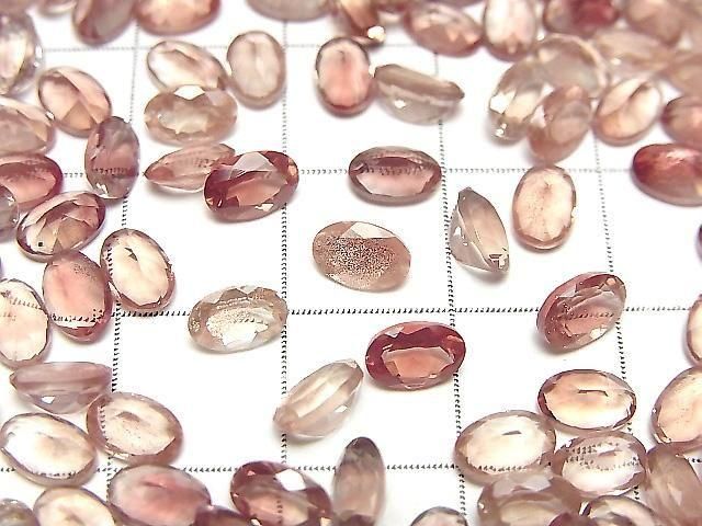 [Video]High Quality Oregon Sunstone AAA Loose stone Oval Faceted 6x4mm 2pcs