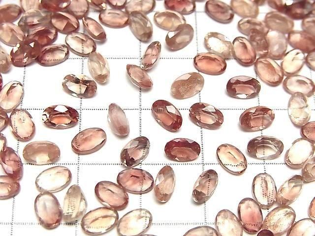 [Video]High Quality Oregon Sunstone AAA Loose stone Oval Faceted 6x4mm 2pcs