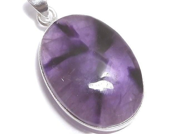 [Video][One of a kind] Trapiche Amethyst Pendant Silver925 NO.67