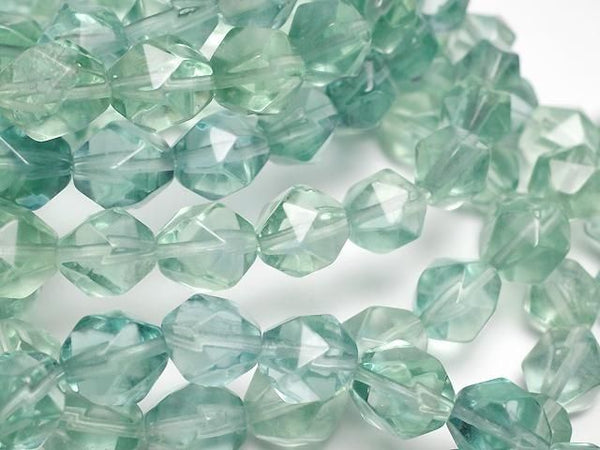 [Video] Green Fluorite AAA 20 Faceted Round 8.5mm Bracelet
