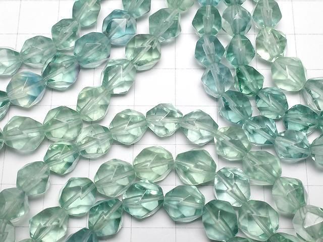 [Video] Green Fluorite AAA 20 Faceted Round 8.5mm Bracelet