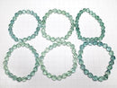 [Video] Green Fluorite AAA 20 Faceted Round 8.5mm Bracelet