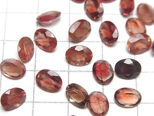 [Video]High Quality Oregon Sunstone AAA Loose stone Oval Faceted 8x6mm 1pc