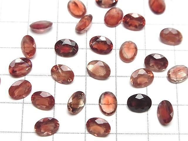 [Video]High Quality Oregon Sunstone AAA Loose stone Oval Faceted 8x6mm 1pc