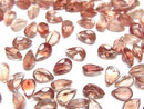 [Video]High Quality Oregon Sunstone AAA Loose stone Pear shape Faceted 6x4mm 2pcs