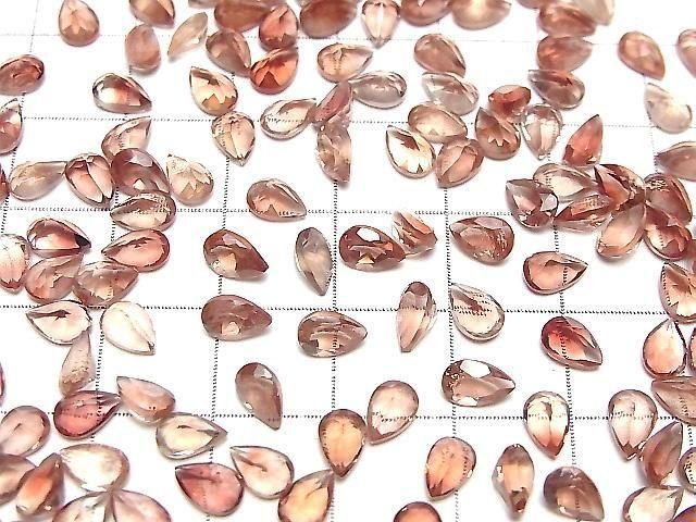 [Video]High Quality Oregon Sunstone AAA Loose stone Pear shape Faceted 6x4mm 2pcs