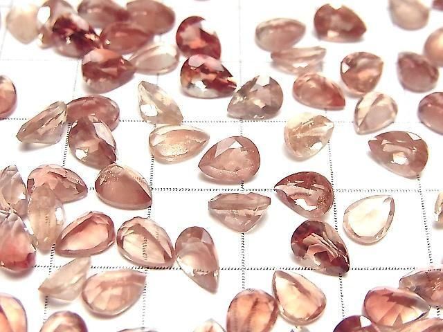 [Video]High Quality Oregon Sunstone AAA Loose stone Pear shape Faceted 7x5mm 1pc